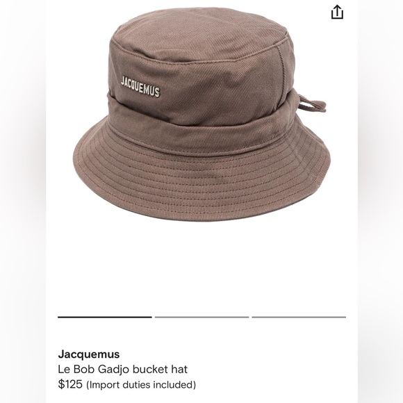 Jacquemus bucket hat - Picture 1 of 1